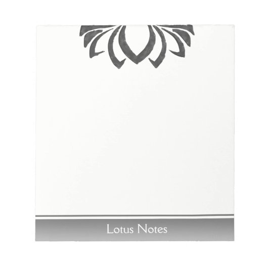 Lotus Flower Yoga Instructor Holistic Classic Notitieblok (Voorkant)