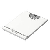 Lotus Flower Yoga Instructor Holistic Classic Notitieblok (Linkerzijde)