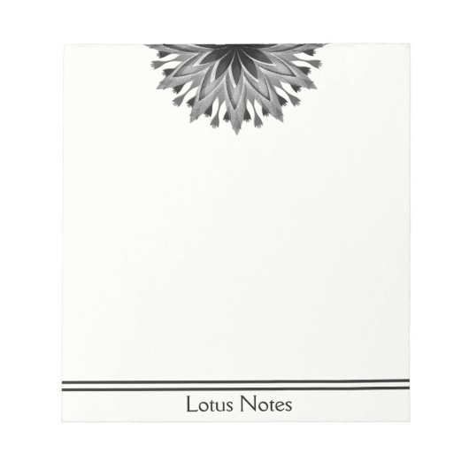 Lotus Flower Yoga Instructor Holistic Classic Notitieblok (Voorkant)