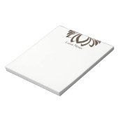 Lotus Flower Yoga Instructor Holistic Classic Notitieblok (Linkerzijde)