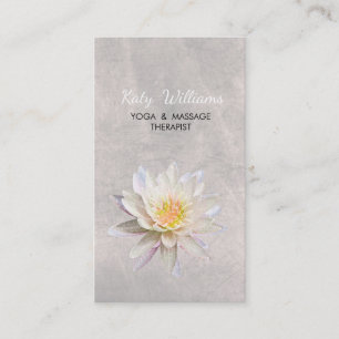 Lotus Flower Yoga Instructor Meditation Holistic Visitekaartje