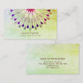 Lotus Flower Yoga Instructor Meditation Holistic Visitekaartje (Voorkant / Achterkant)