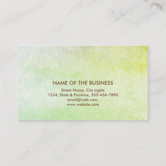 Lotus Flower Yoga Instructor Meditation Holistic Visitekaartje (Achterkant)