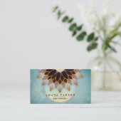 Lotus Flower Yoga Instructor Meditation Holistic Visitekaartje (Staand voorkant)