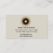 Lotus Flower Yoga Instructor Meditation Holistic Visitekaartje (Achterkant)