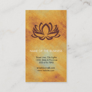 Lotus Flower Yoga Instructor Meditation Holistic Visitekaartje