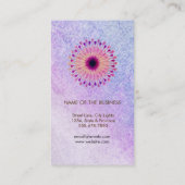 Lotus Flower Yoga Instructor Meditation Holistic Visitekaartje (Achterkant)