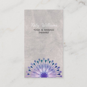 Lotus Flower Yoga Instructor Meditation Holistic Visitekaartje
