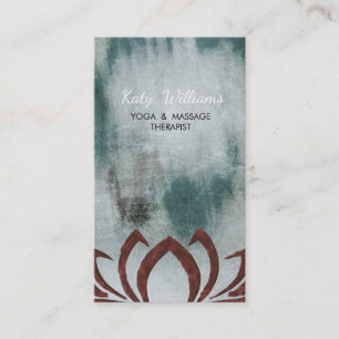 Lotus Flower Yoga Instructor Meditation Holistic Visitekaartje