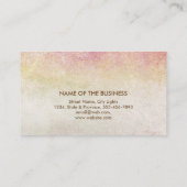 Lotus Flower Yoga Instructor Meditation Holistic Visitekaartje (Achterkant)