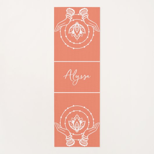 Lotus Flower Yoga Mat (Voorkant)