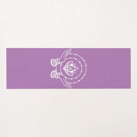 Lotus Flower Yoga Mat (Achterkant (horizontaal))