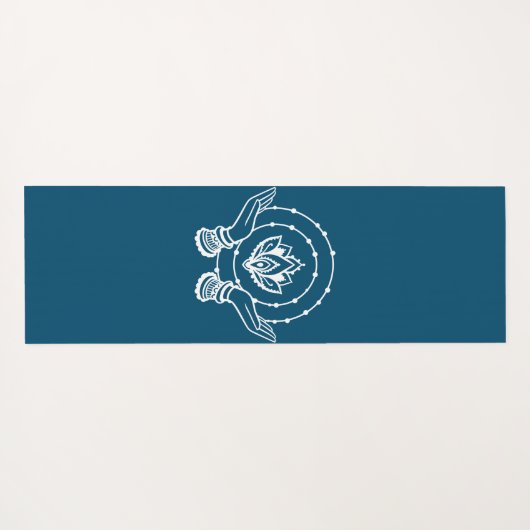Lotus Flower Yoga Mat (Achterkant (horizontaal))