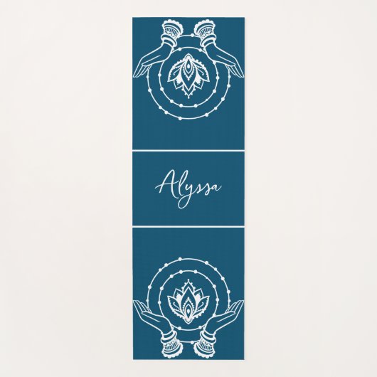 Lotus Flower Yoga Mat (Voorkant)