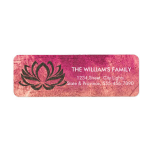 Lotus Flower Yoga Meditation Floral Holistic Etiket