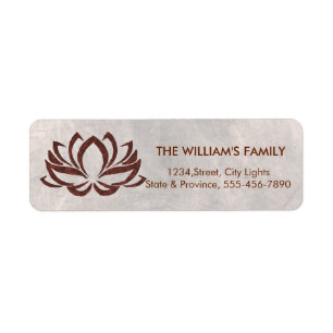 Lotus Flower Yoga Meditation Floral Holistic Etiket