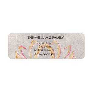 Lotus Flower Yoga Meditation Floral Holistic Etiket