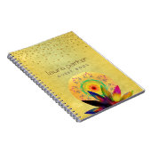 Lotus Flower Yoga  Meditation Holistic Notitieboek (Rechterzijde)