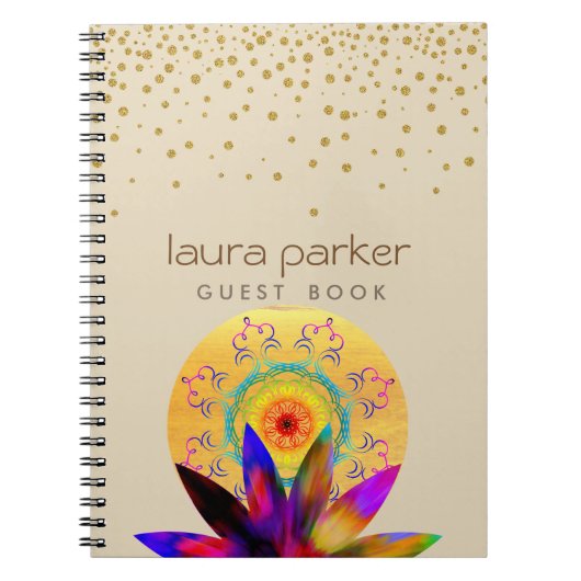 Lotus Flower Yoga  Meditation Holistic Notitieboek (Voorkant)