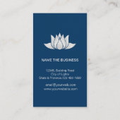 Lotus Flower Yoga  Meditation Holistic Visitekaartje (Achterkant)