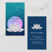 Lotus Flower Yoga  Meditation Holistic Visitekaartje (Voorkant / Achterkant)