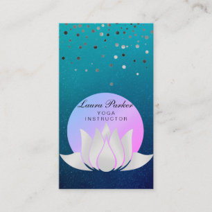 Lotus Flower Yoga  Meditation Holistic Visitekaartje