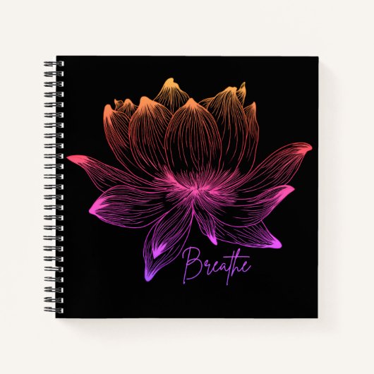 Lotus Flower Yoga Meditation Lovers Notitieboek (Voorkant)