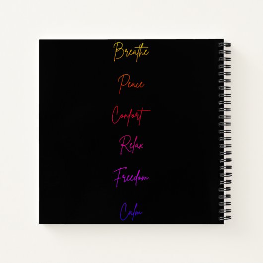 Lotus Flower Yoga Meditation Lovers Notitieboek (Achterkant)