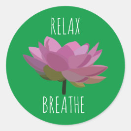 Lotus Flower Yoga Meditation Ronde Sticker