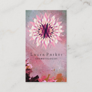 Lotus Flower Yoga Meditation Spa Holistic Visitekaartje