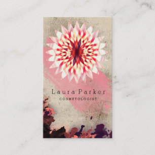 Lotus Flower Yoga Meditation Spa Holistic Visitekaartje