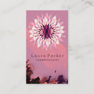 Lotus Flower Yoga Meditation Spa Holistic Visitekaartje