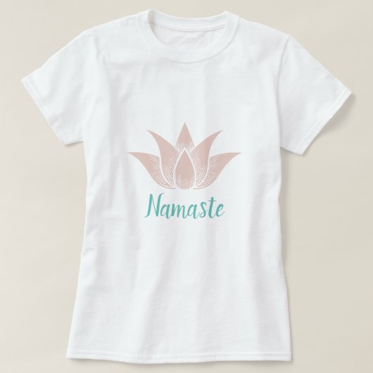 Lotus Flower Yoga Namaste Wellness T-shirt (Design voorkant)