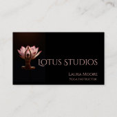 Lotus Flower Yoga Visitekaartje (Voorkant)