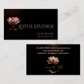 Lotus Flower Yoga Visitekaartje (Voorkant / Achterkant)