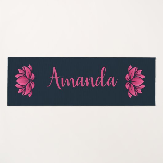 Lotus Flower Yogamat (Voorkant (horizontaal))