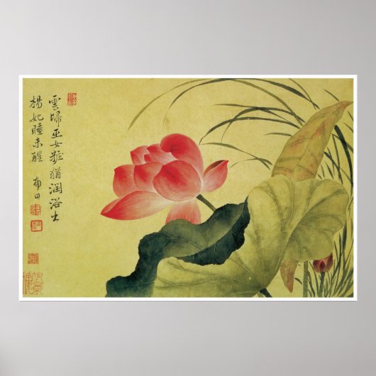 Lotus Flower, Yun Shouping Poster (Voorkant)