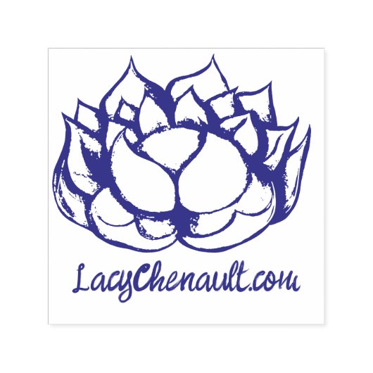 Lotus Flower Zelfinktende Stempel (Design)