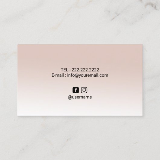 Lotus Flower Zen Circle Yoga Instructor Wellness Visitekaartje (Achterkant)