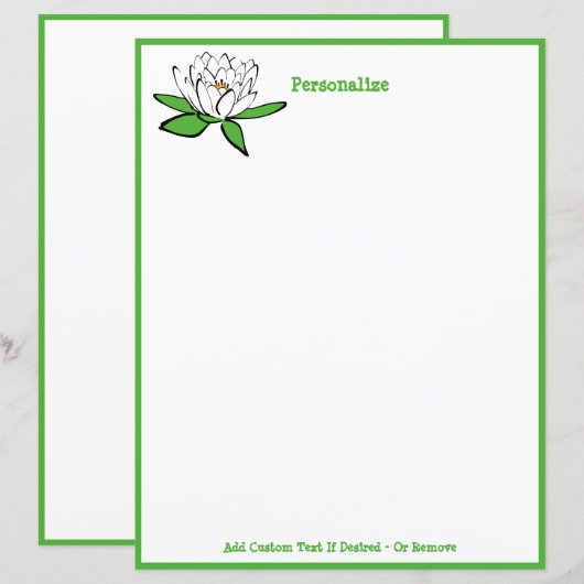 Lotus Flower Zen Yoga Personalize (Voorkant / Achterkant)