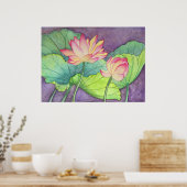 Lotus Flowers #2 Poster Afdrukken (Keuken)