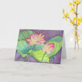 Lotus Flowers #2 Wenskaart Kaart (Gele Bloem)