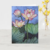 Lotus Flowers #5 Wenskaart Kaart (Gele Bloem)