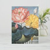  Lotus Flowers, de Heilige Egyptische Bean (Staand voorkant)