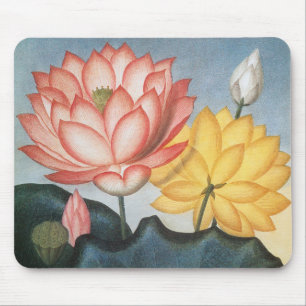  Lotus Flowers, de Heilige Egyptische Bean Muismat
