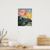  Lotus Flowers, de Heilige Egyptische Bean Poster (Keuken)