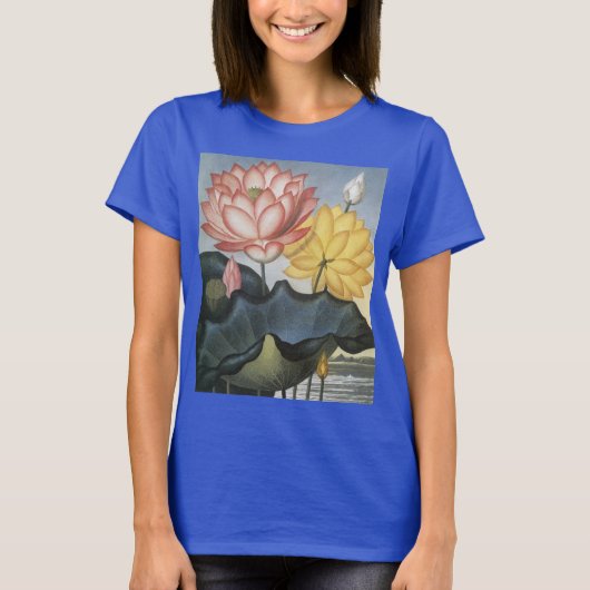  Lotus Flowers, de Heilige Egyptische Bean T-shirt (Voorkant)