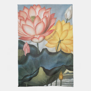 Lotus Flowers, de Heilige Egyptische Bean Theedoek