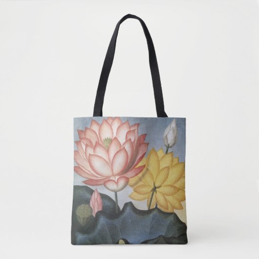  Lotus Flowers, de Heilige Egyptische Bean Tote Bag (Voorkant)