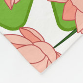 Lotus Flowers Fleece Blanket (Hoek)